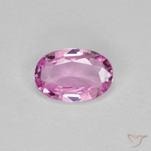 0.58ct Natural Rosado púrpura real Zafiro, Ovalada, VVS