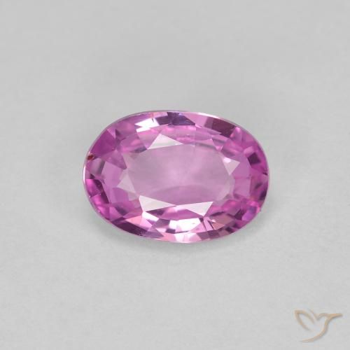 0.73ct Natural Púrpura rosado Zafiro, Ovalada, VVS