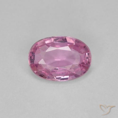 0.73ct Natural Púrpura claro Zafiro, Ovalada, VVS