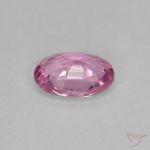 Zafiro Púrpura claro natural de 0.73 ct, Ovalada, VVS
