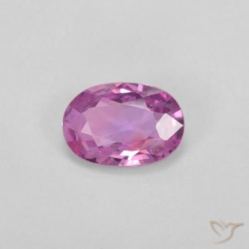 0.55ct Natural Púrpura rosado Zafiro, Ovalada, VVS