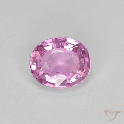 0.44ct Natural Rosado claro Zafiro, Ovalada, VS