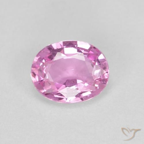 0.43ct Natural Rosado púrpura real claro Zafiro, Ovalada, VVS-VS
