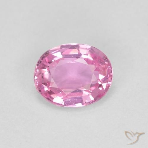 0.41ct Natural Rosado púrpura real muy claro Zafiro, Ovalada, VVS-VS