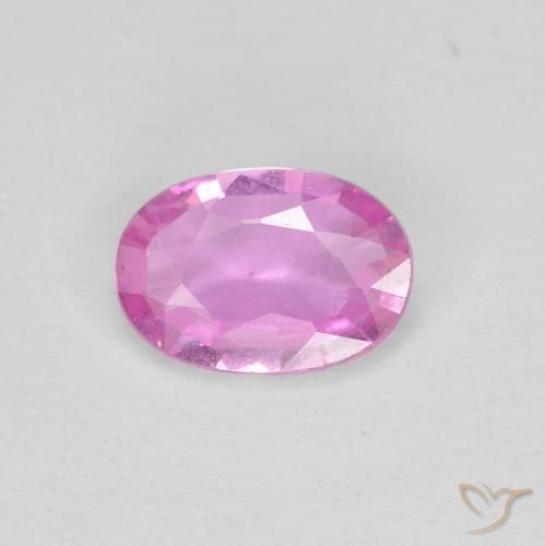 0.60ct Natural Rosado claro Zafiro, Ovalada, VVS-VS