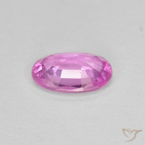 Zafiro Rosado claro natural de 0.60 ct, Ovalada, VVS-VS