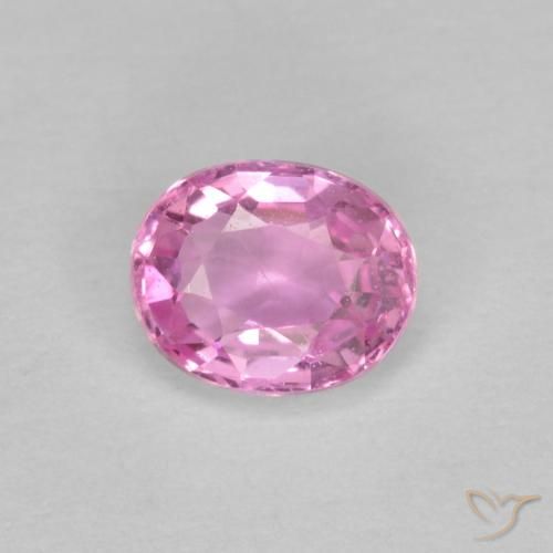 0.47ct Natural Rosado medio Zafiro, Ovalada, VS