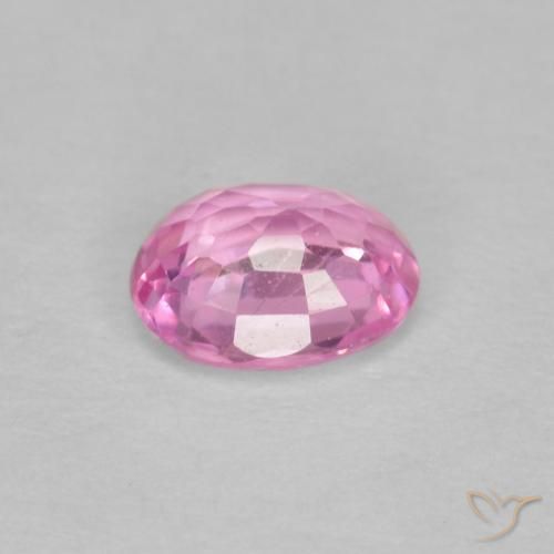 Zafiro Rosado medio natural de 0.47 ct, Ovalada, VS