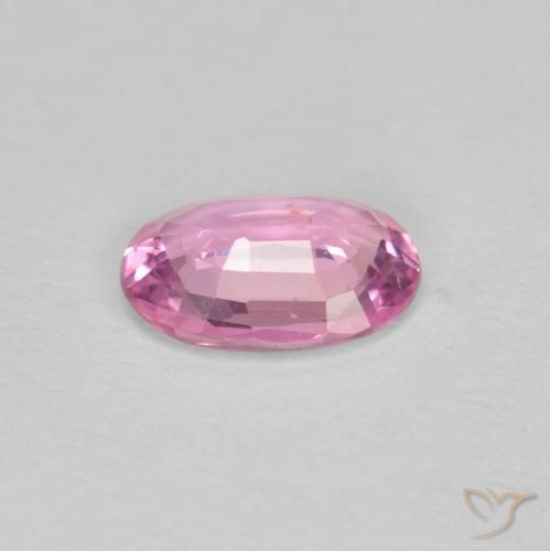 Zafiro Rosado intenso natural de 0.59 ct, Ovalada, VS