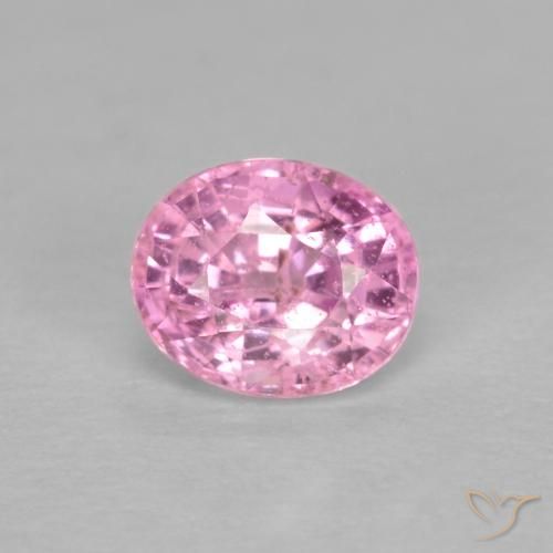 0.56ct Natural Rosado muy claro Zafiro, Ovalada, VS-SI