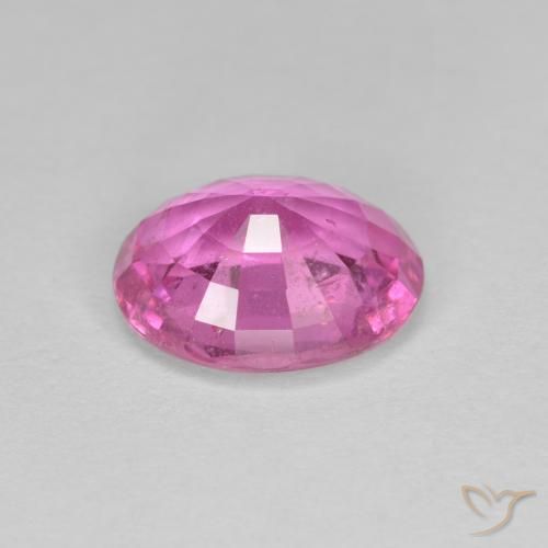Zafiro Rosado intenso natural de 2.70 ct, Ovalada, VS
