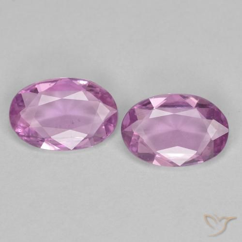 0.73ctw Natural Rosado púrpura real claro Zafiro, Ovalada, VVS-VS