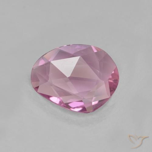 Zafiro Rosado claro medio natural de 0.77 ct, Elegante, VVS