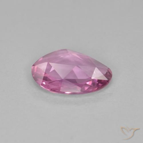 Zafiro Rosado claro medio natural de 0.77 ct, Elegante, VVS