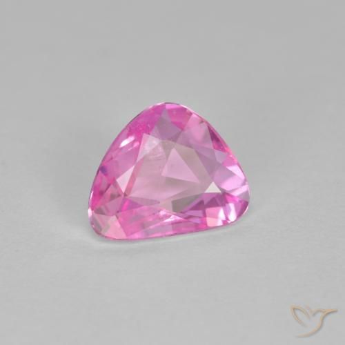 Zafiro Púrpura intenso natural de 0.81 ct, Elegante, VVS