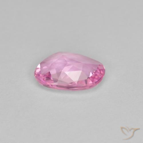 Zafiro Rosado púrpura real muy claro natural de 0.86 ct, Elegante, VVS
