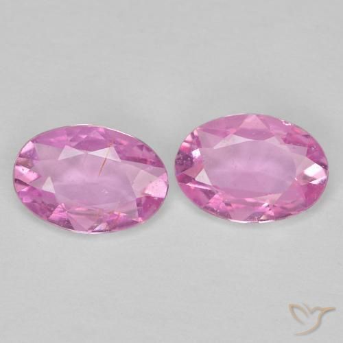 Gemas de Zafiro Púrpura intenso natural de 0.76 ct, Ovalada, VS