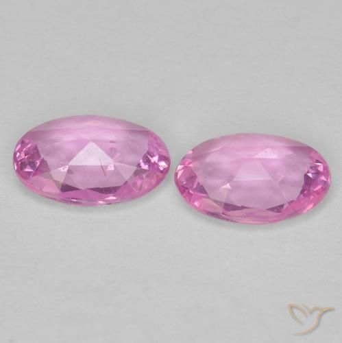 Gemas de Zafiro Púrpura intenso natural de 0.76 ct, Ovalada, VS