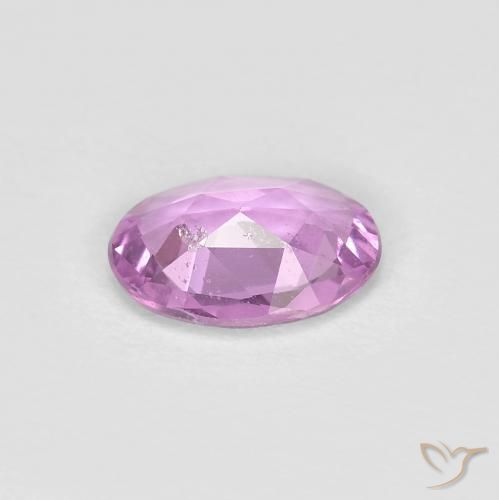 Zafiro Violeta claro natural de 0.63 ct, Ovalada, VS