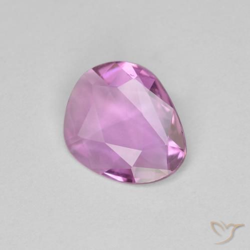 Zafiro Rosado púrpura natural de 0.84 ct, Elegante, VVS-VS