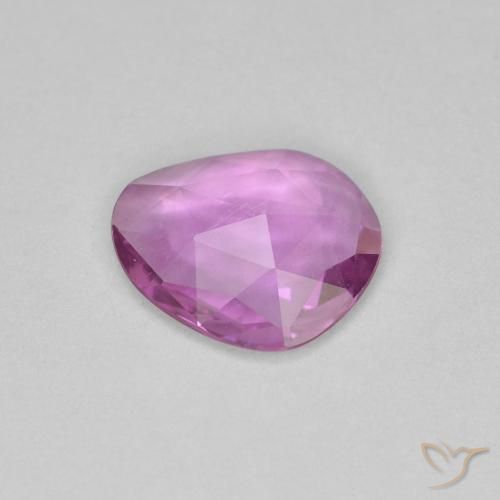 Zafiro Rosado púrpura natural de 0.84 ct, Elegante, VVS-VS