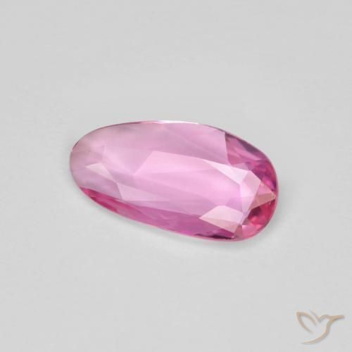 Zafiro Rosado intenso natural de 0.88 ct, Elegante, VVS
