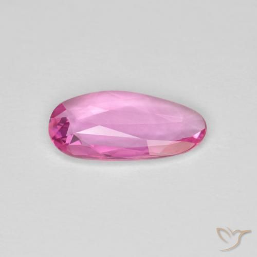 Zafiro Rosado intenso natural de 0.88 ct, Elegante, VVS