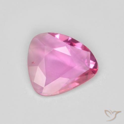 Zafiro Rosa oscuro natural de 0.82 ct, Elegante, VVS
