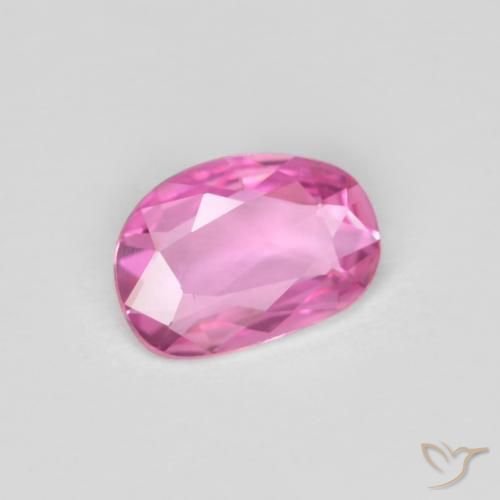 Zafiro Rosado púrpura real natural de 0.60 ct, Elegante, VVS