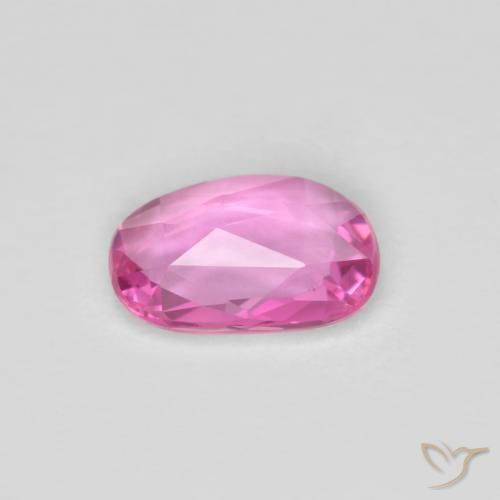 Zafiro Rosado púrpura real natural de 0.60 ct, Elegante, VVS