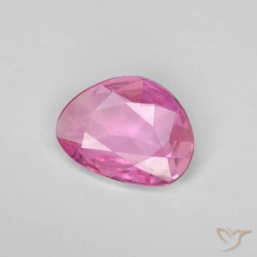 Zafiro Rosa oscuro natural de 0.84 ct, Elegante, VVS-VS