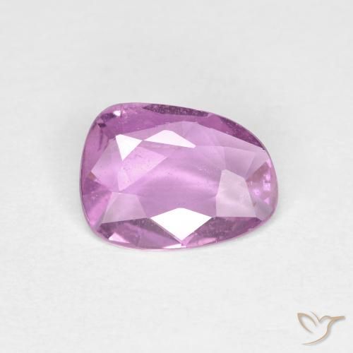 Zafiro Rosado púrpura real muy claro natural de 0.83 ct, Elegante, VS