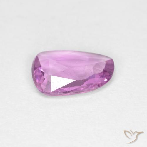 Zafiro Rosado púrpura real muy claro natural de 0.83 ct, Elegante, VS
