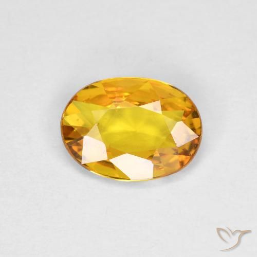0.69ct Natural Dorado Zafiro, Ovalada, VS