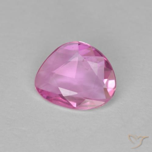 Zafiro Rosado medio natural de 0.65 ct, Elegante, VVS