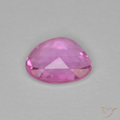 Zafiro Rosado medio natural de 0.65 ct, Elegante, VVS