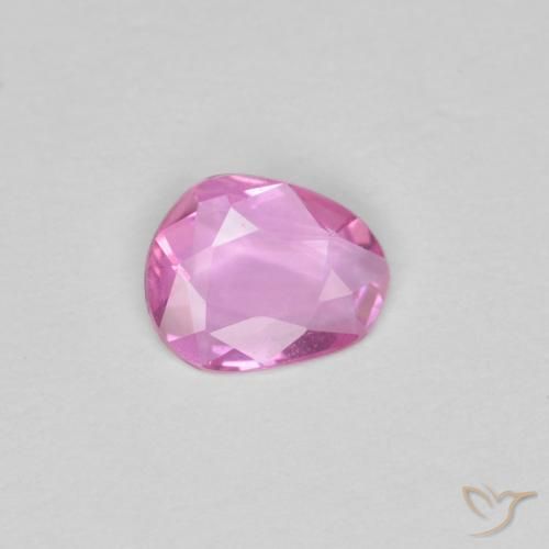 Zafiro rosa natural de 0,33 ct, forma elegante, VVS