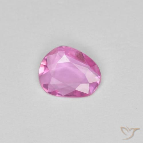 Zafiro rosa natural de 0,33 ct, forma elegante, VVS