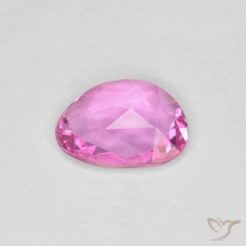 Zafiro Rosado intenso natural de 0.61 ct, Elegante, VVS