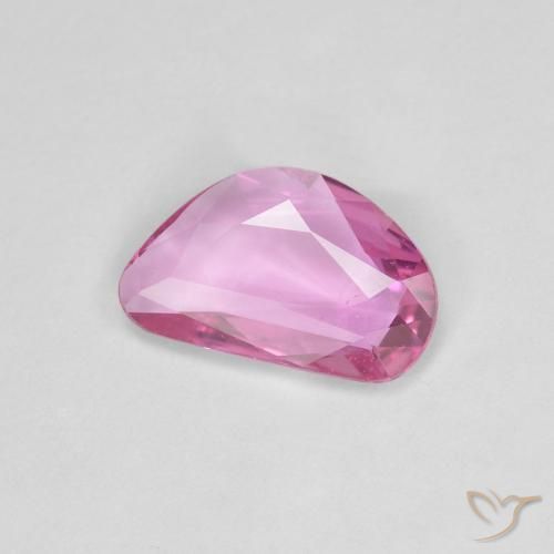 Zafiro Rosado intenso natural de 0.90 ct, Elegante, VS