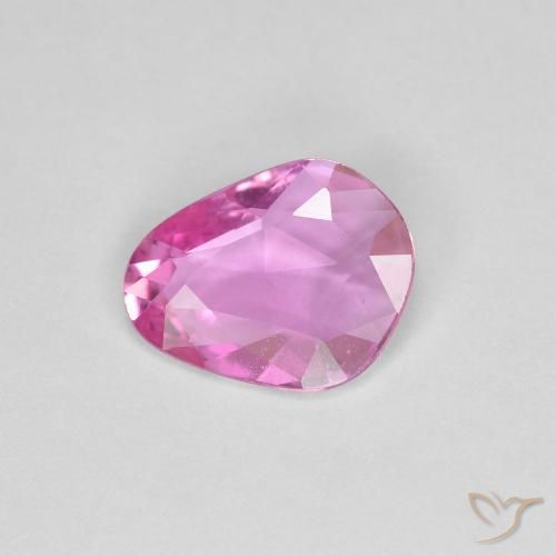 Zafiro Rosado medio natural de 0.91 ct, Elegante, VVS-VS