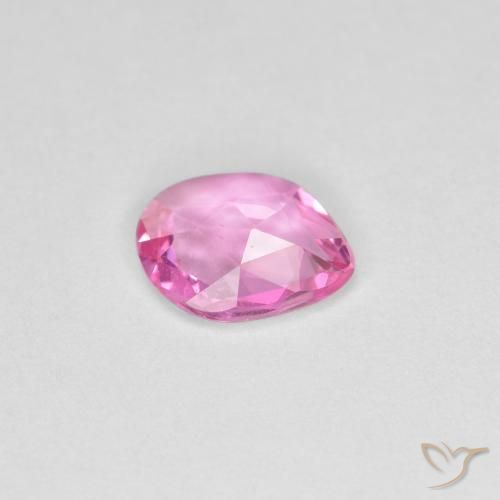 Zafiro Rosa oscuro natural de 0.69 ct, Elegante, VVS-VS
