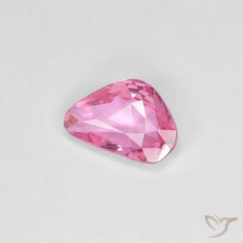 Zafiro Rosado púrpura real natural de 0.75 ct, Elegante, VVS-VS