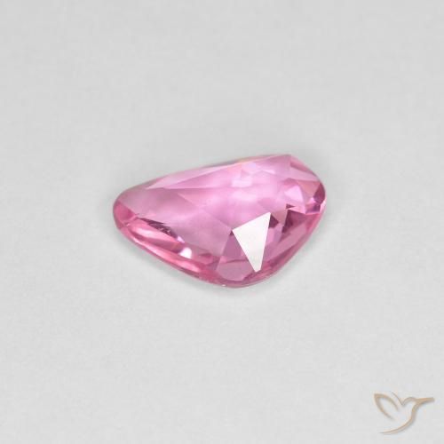 Zafiro Rosado púrpura real natural de 0.75 ct, Elegante, VVS-VS