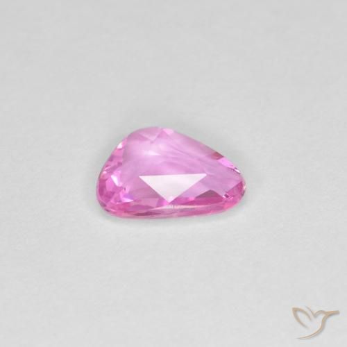 Zafiro Rosado medio natural de 0.60 ct, Elegante, VVS-VS