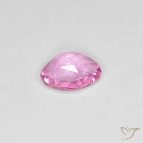 Zafiro Rosado púrpura real natural de 0.58 ct, Elegante, VVS-VS