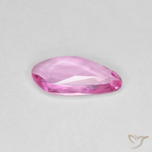 Zafiro Rosado medio natural de 0.78 ct, Elegante, VVS-VS