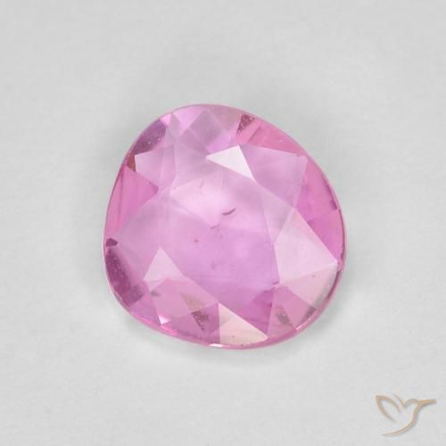 Zafiro Rosado medio natural de 0.77 ct, Elegante, VS