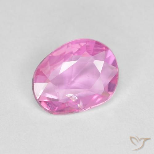 Zafiro Rosado medio natural de 0.64 ct, Elegante, VS