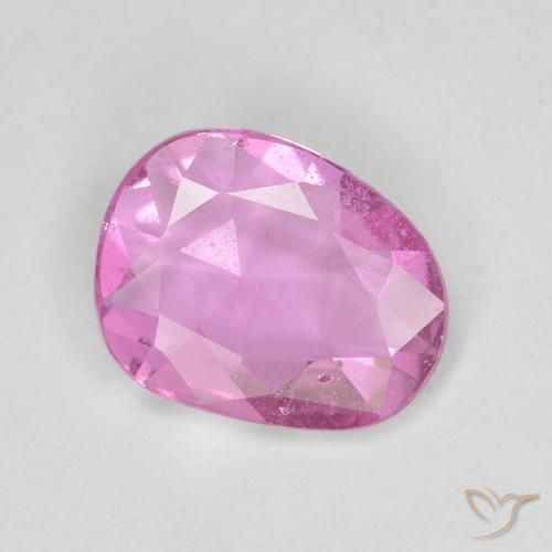Zafiro Rosado medio natural de 0.81 ct, Elegante, VS